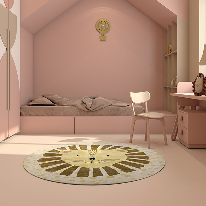 round rugs for kids online