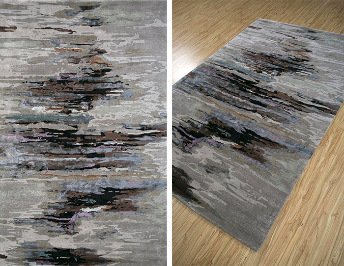 Taq-4305 Ashwood/Indigo Blue Hand Tufted Rug