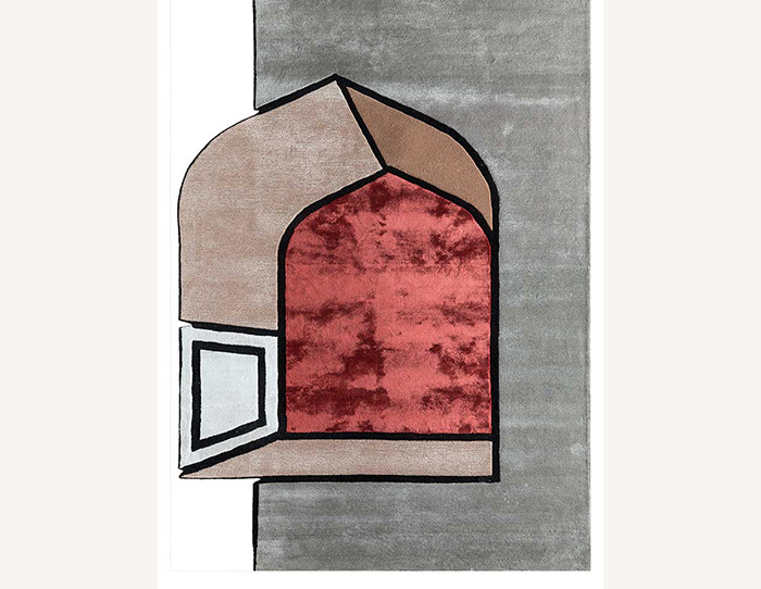 Medium Gray Snow White Hand Tufted Rug