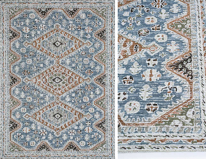 Blue Mirage Cocoa Brown Hand Tufted Rug